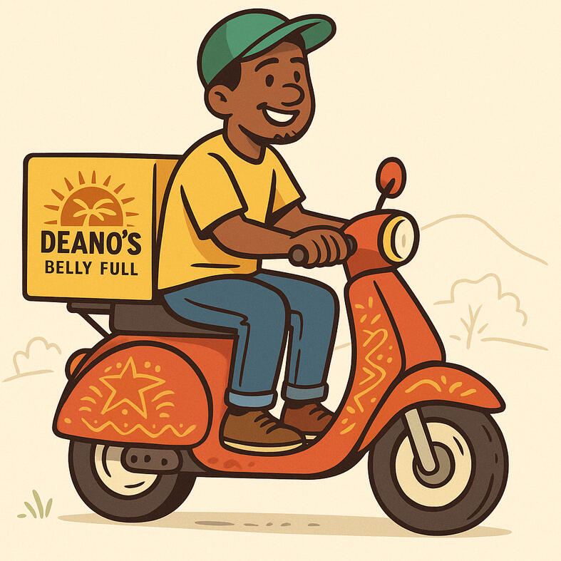 Deano's Belly Full Authentic Caribbean street food. Proper vibes. Proper flavour.